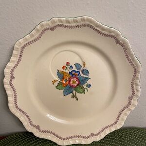 VTG 1940’s Mason's Ironstone teacup saucer set Flower/Spring Pattern